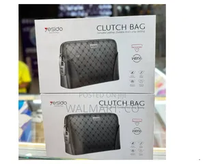 Yesido Fingerprint Lock Leather Clutch Bag