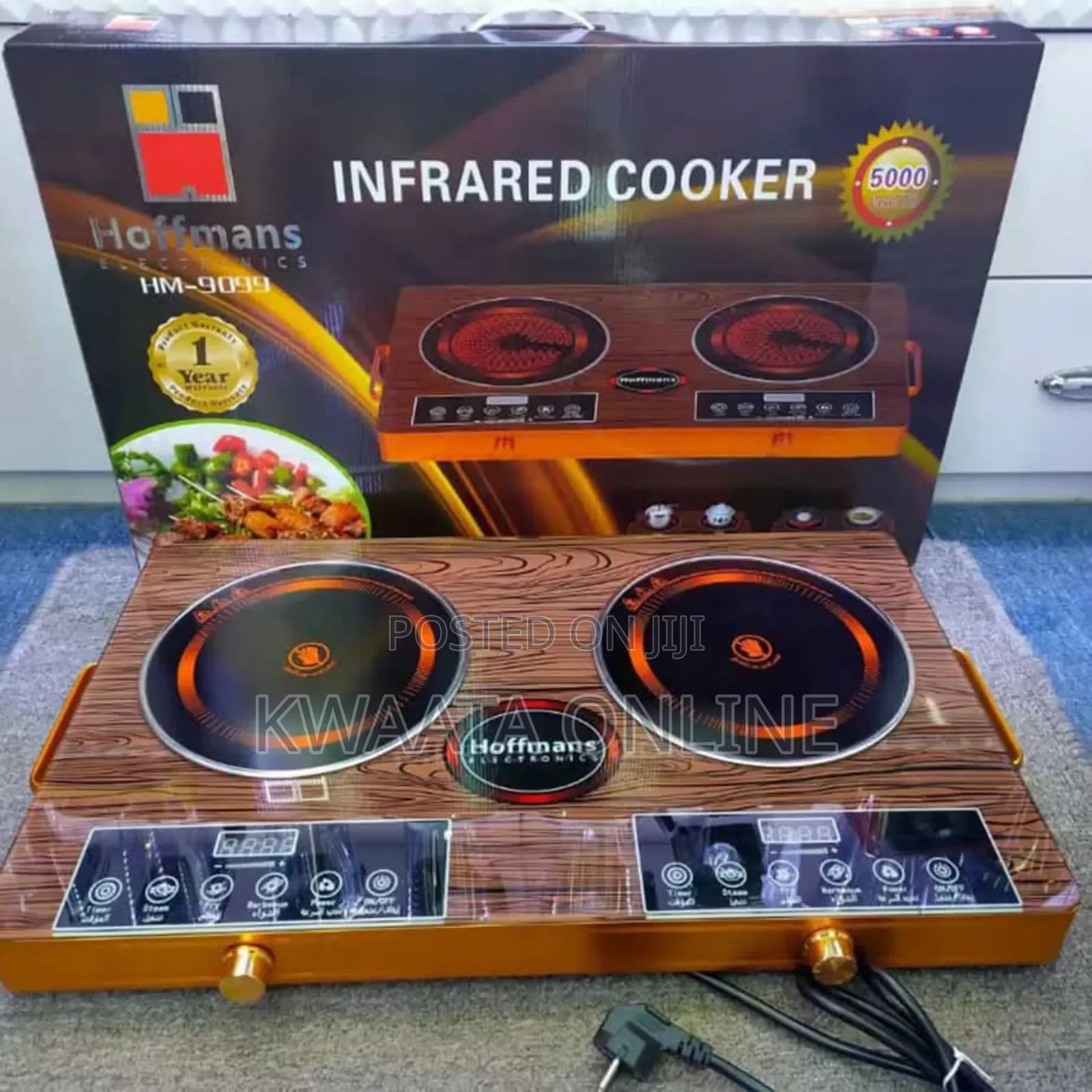 Hoffmans Double Infrared Induction Cooker