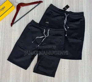 Plain Black Fendi Shorts