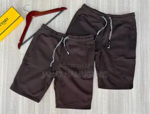 Plain Brown Fendi Shorts