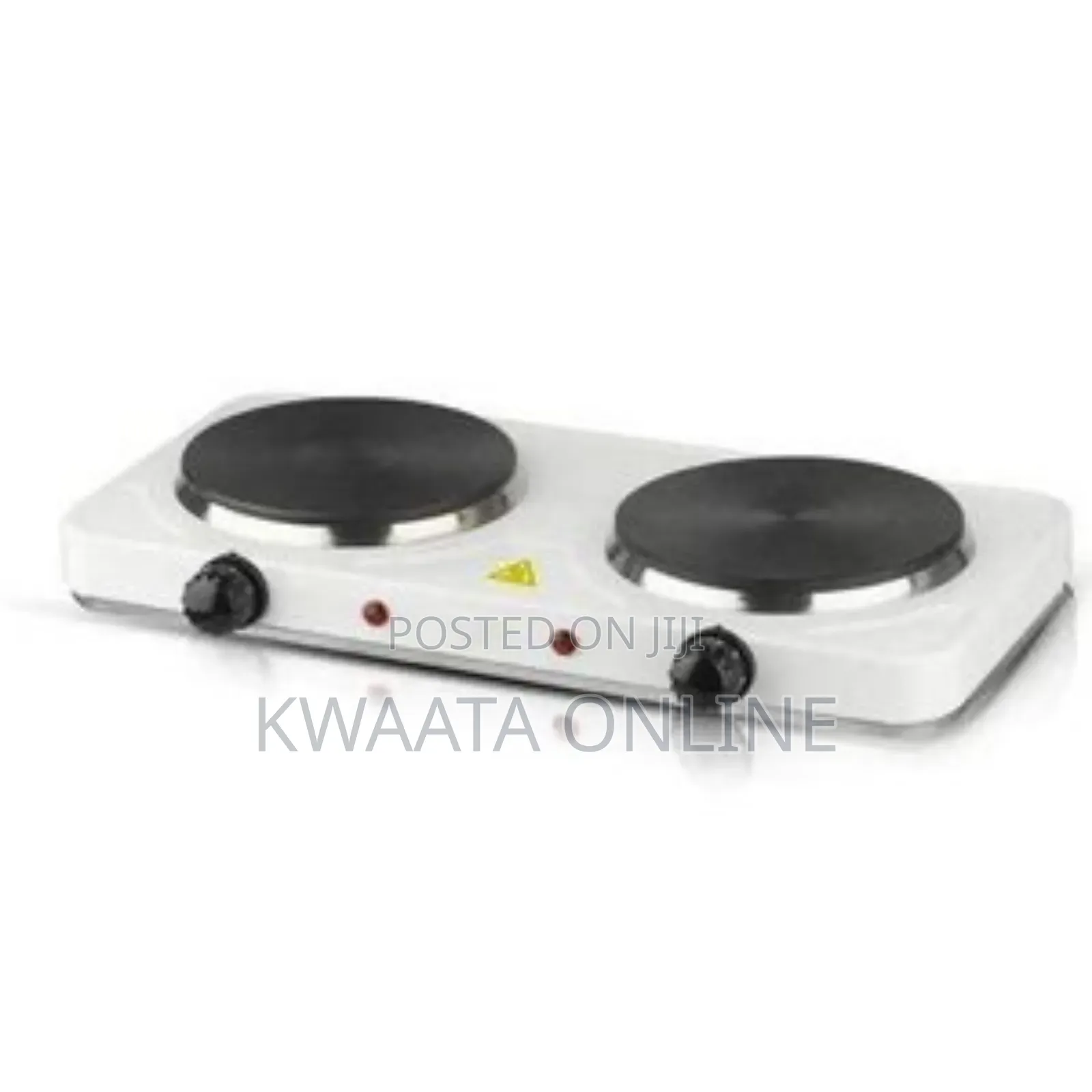 Hot Plate Double Burner Solid Hot Plate- White/Black