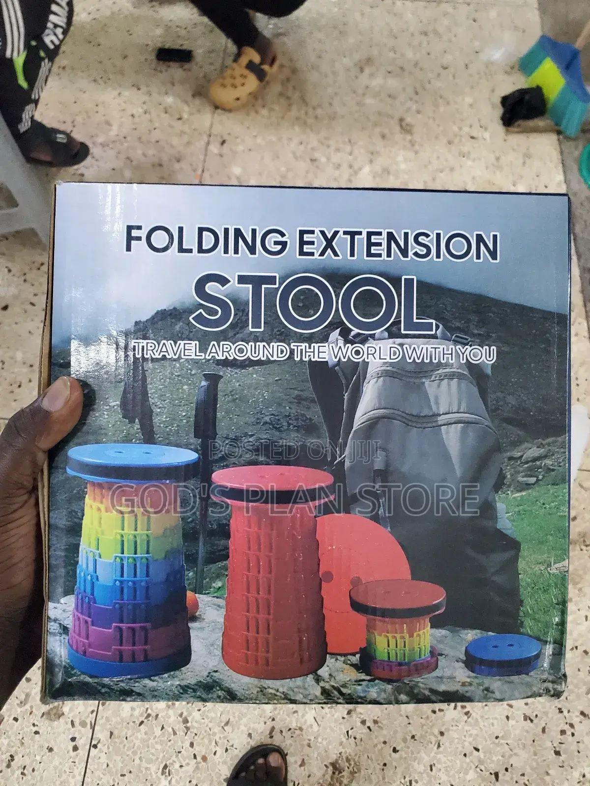 Folding Extension Plastic Stools