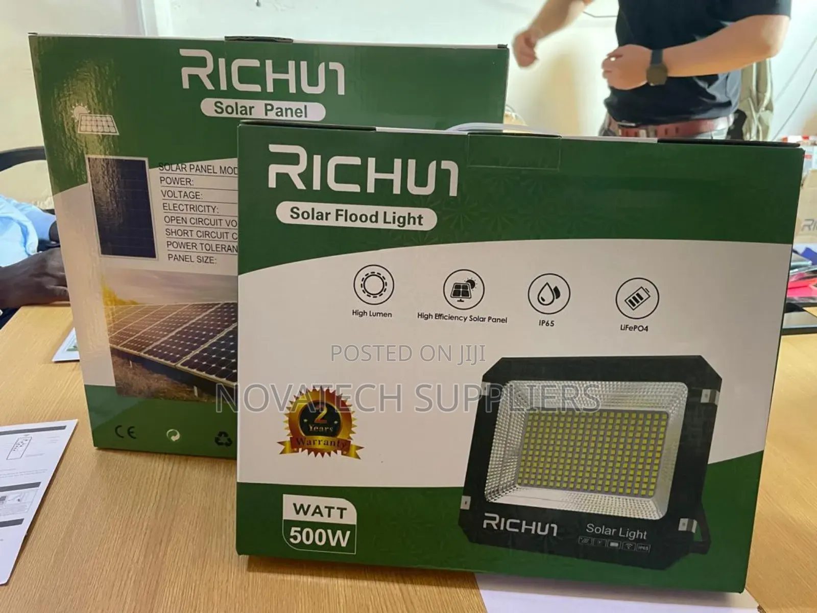 500w Durable Richur Led Solar Flood Lights Vunp