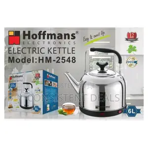 Hoffman Stainless Steel 6l Water Electric Kettle