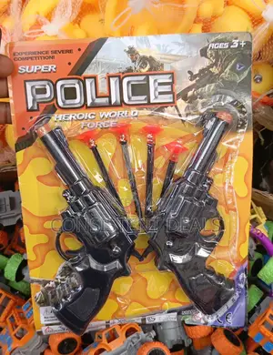 Kids Playing Toy Guns - Black (2pcs)