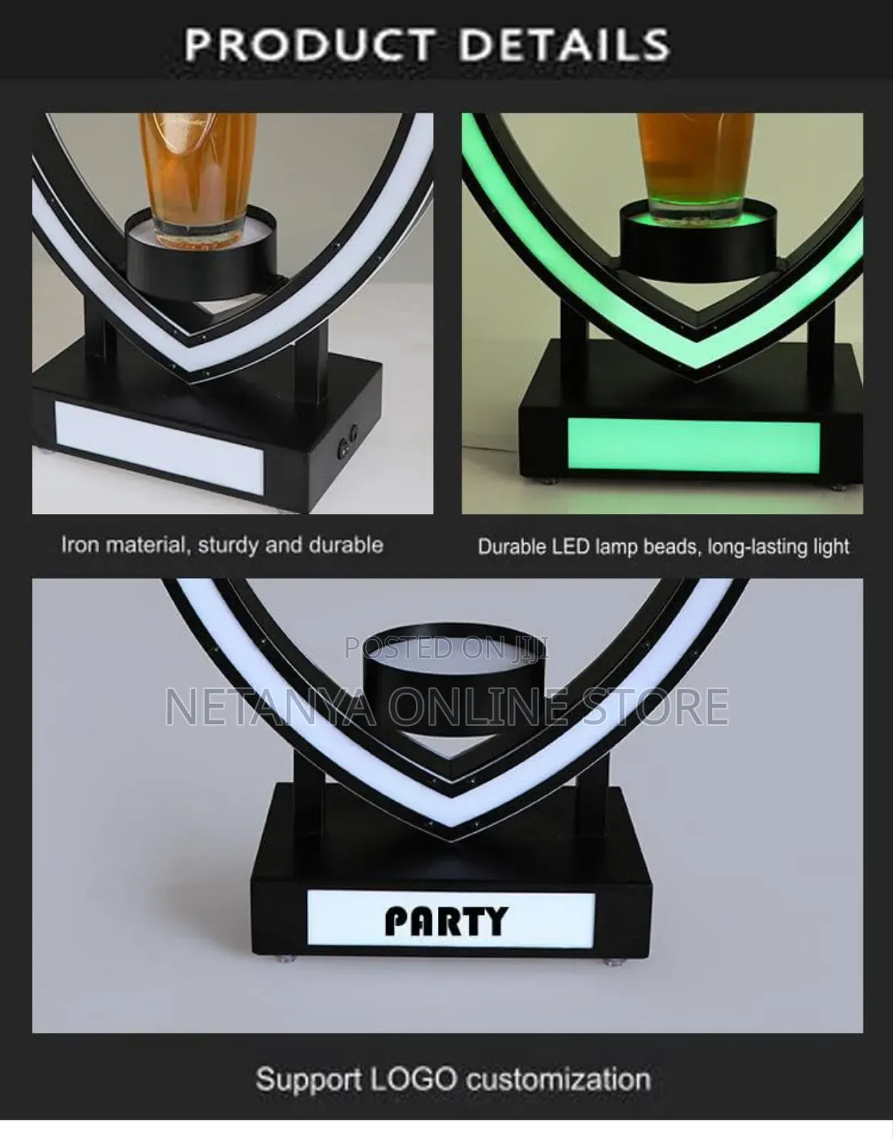 Freestanding Led Bottle Display Presenter