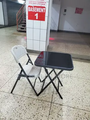 Reading Plastic Chair and Glass Table