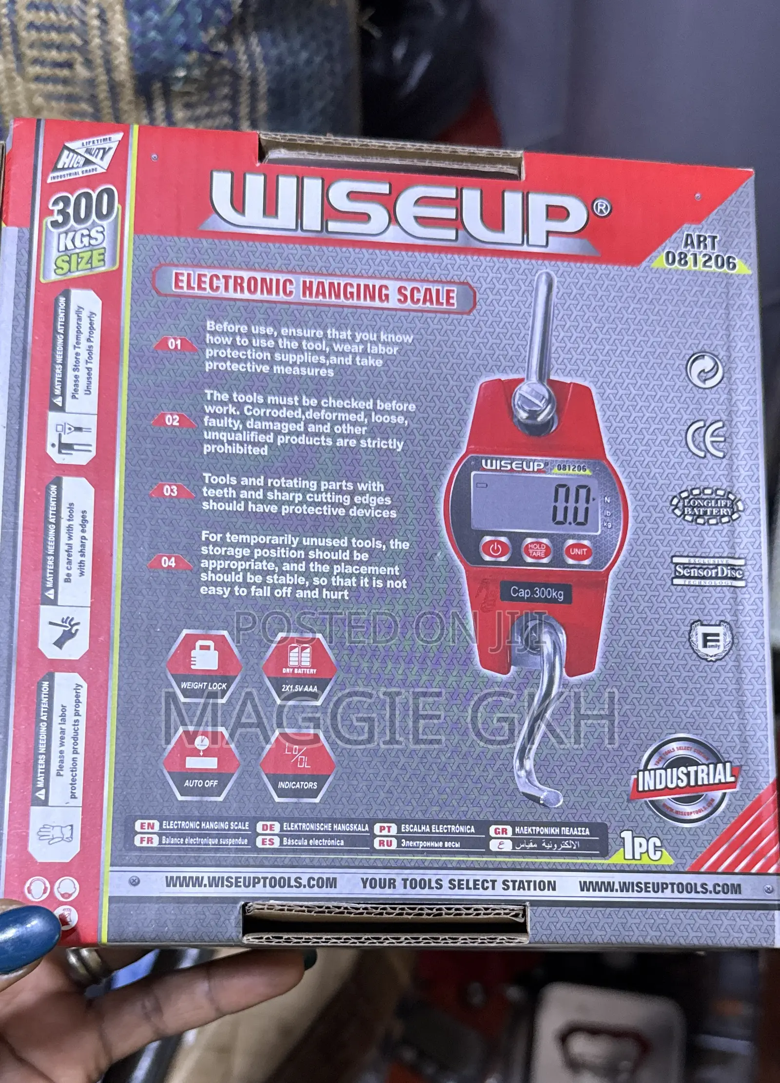 Electric Digital Hanging Scale 300kgs