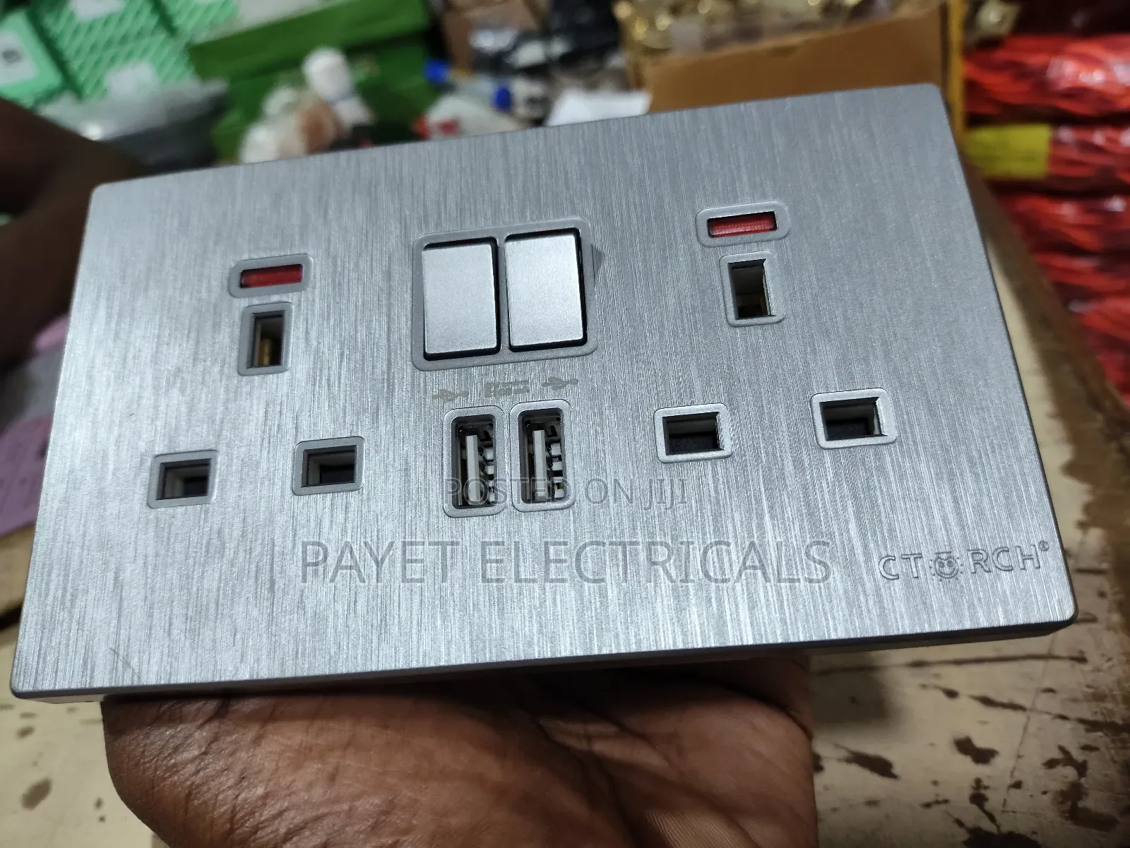 Double Socket With Usb