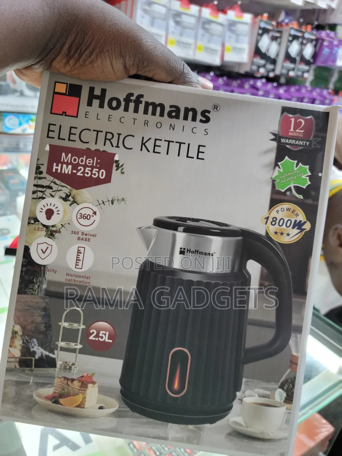 Hoffmans Electric Kettle, Model Hm-2550, With a 2.5l