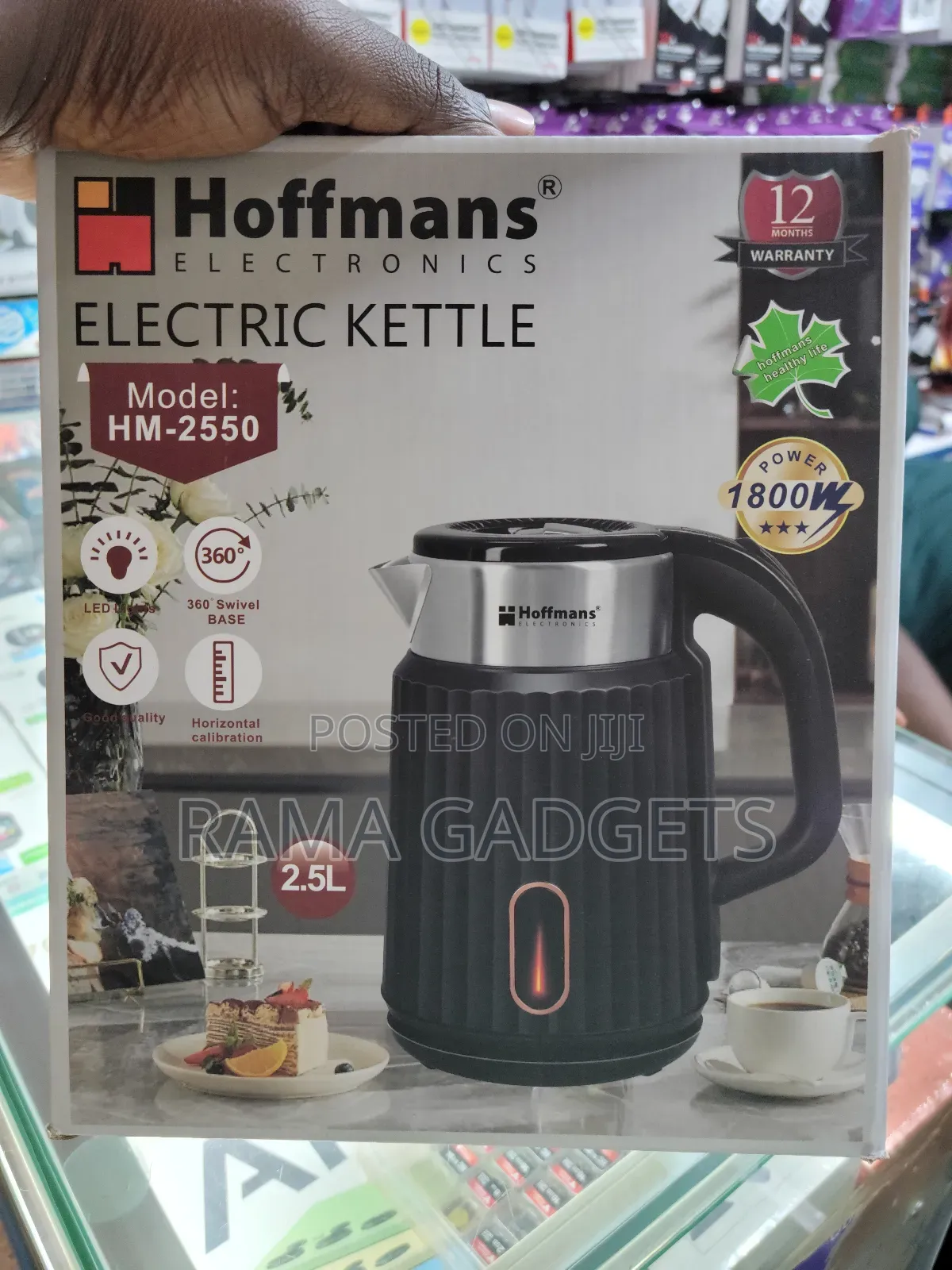 Hoffmans Electric Kettle, Model Hm-2550, With a 2.5l