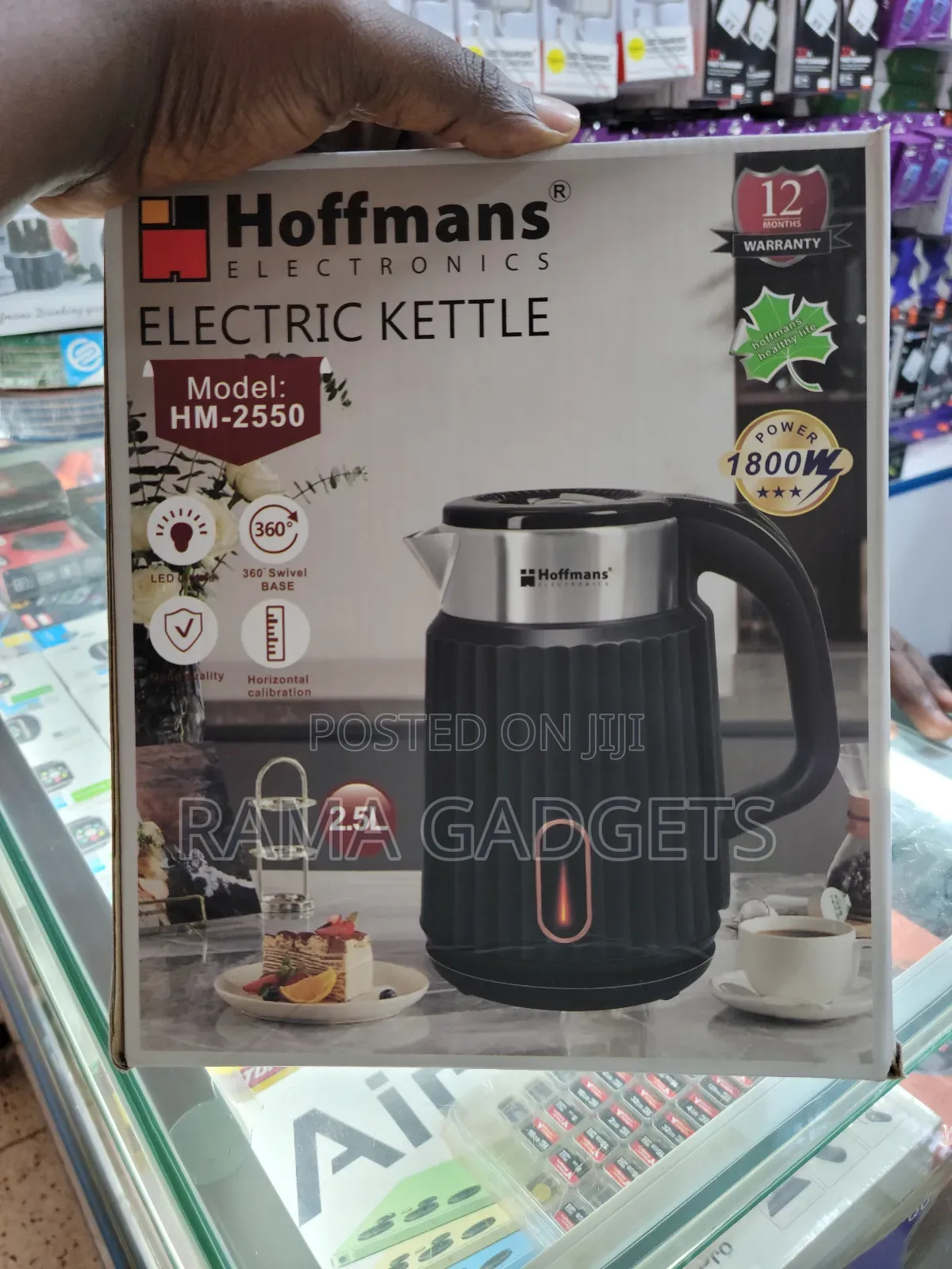 Hoffmans Electric Kettle, Model Hm-2550, With a 2.5l