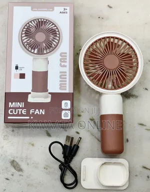 Mini Fan Hand Held Rechargeable 3 Speed - Milticolor