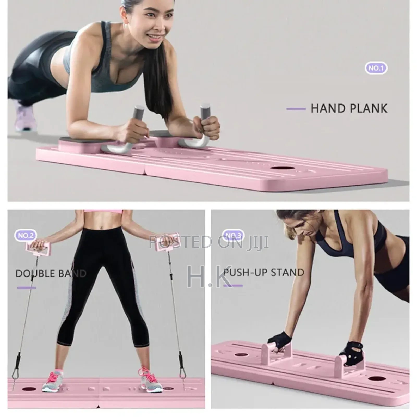 Foldable Pilates Sliding Board Automatic Rebound Ab Roller