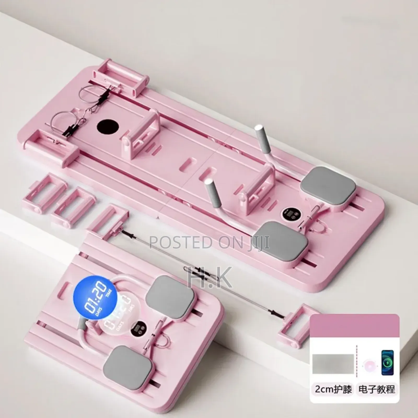 Foldable Pilates Sliding Board Automatic Rebound Ab Roller