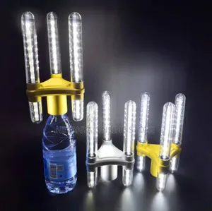 3 Heads Rechargeable Led Strobe Champagne Stick