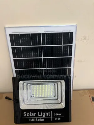300w Solar Flood Light Bm Class 1 With Lithium Battery