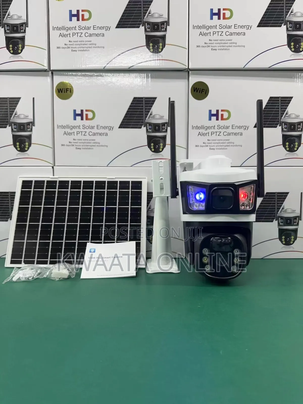 4g Solar 3in1 Outdoor CCTV Camera 2 Lens 3 Screen