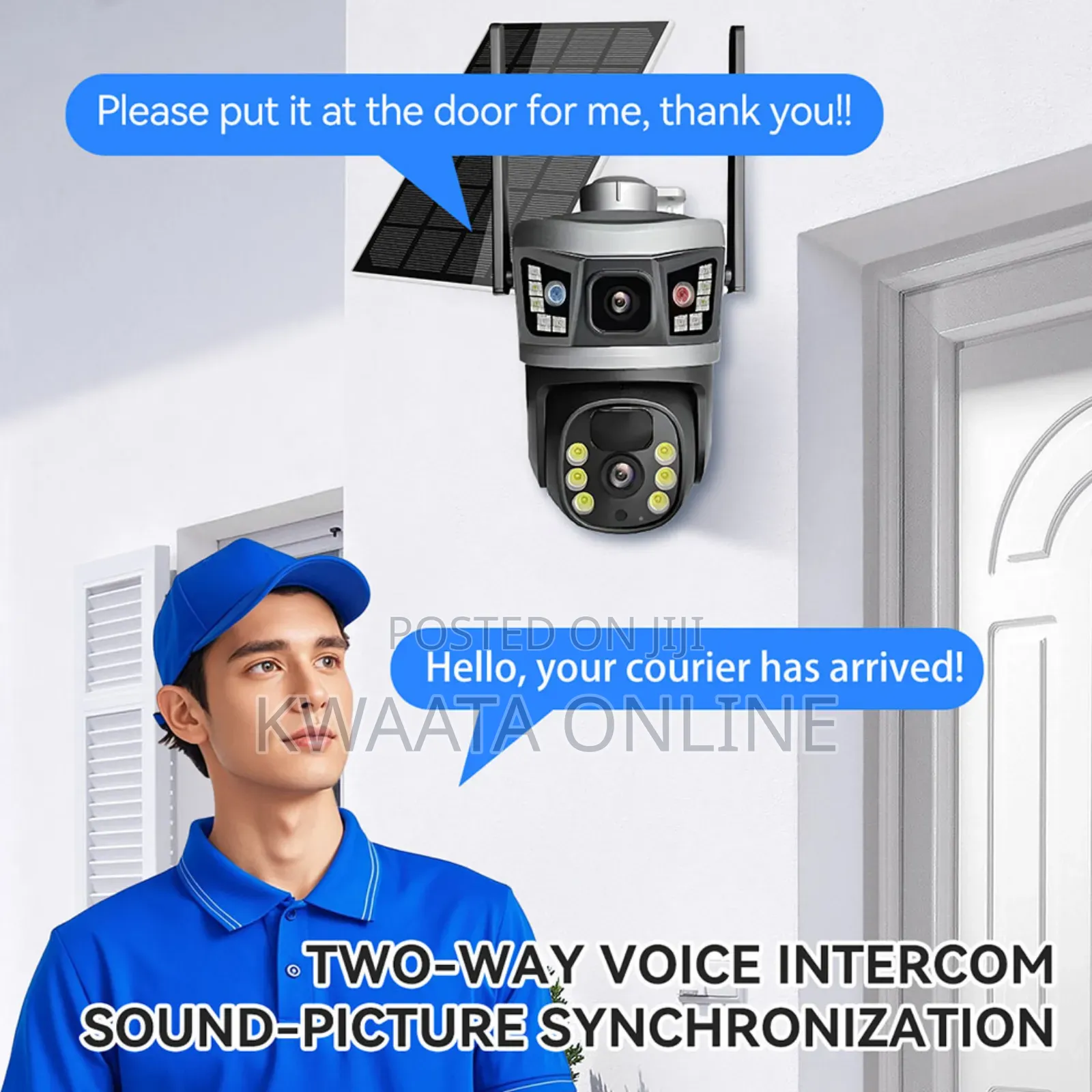 4g Solar 3in1 Outdoor CCTV Camera 2 Lens 3 Screen