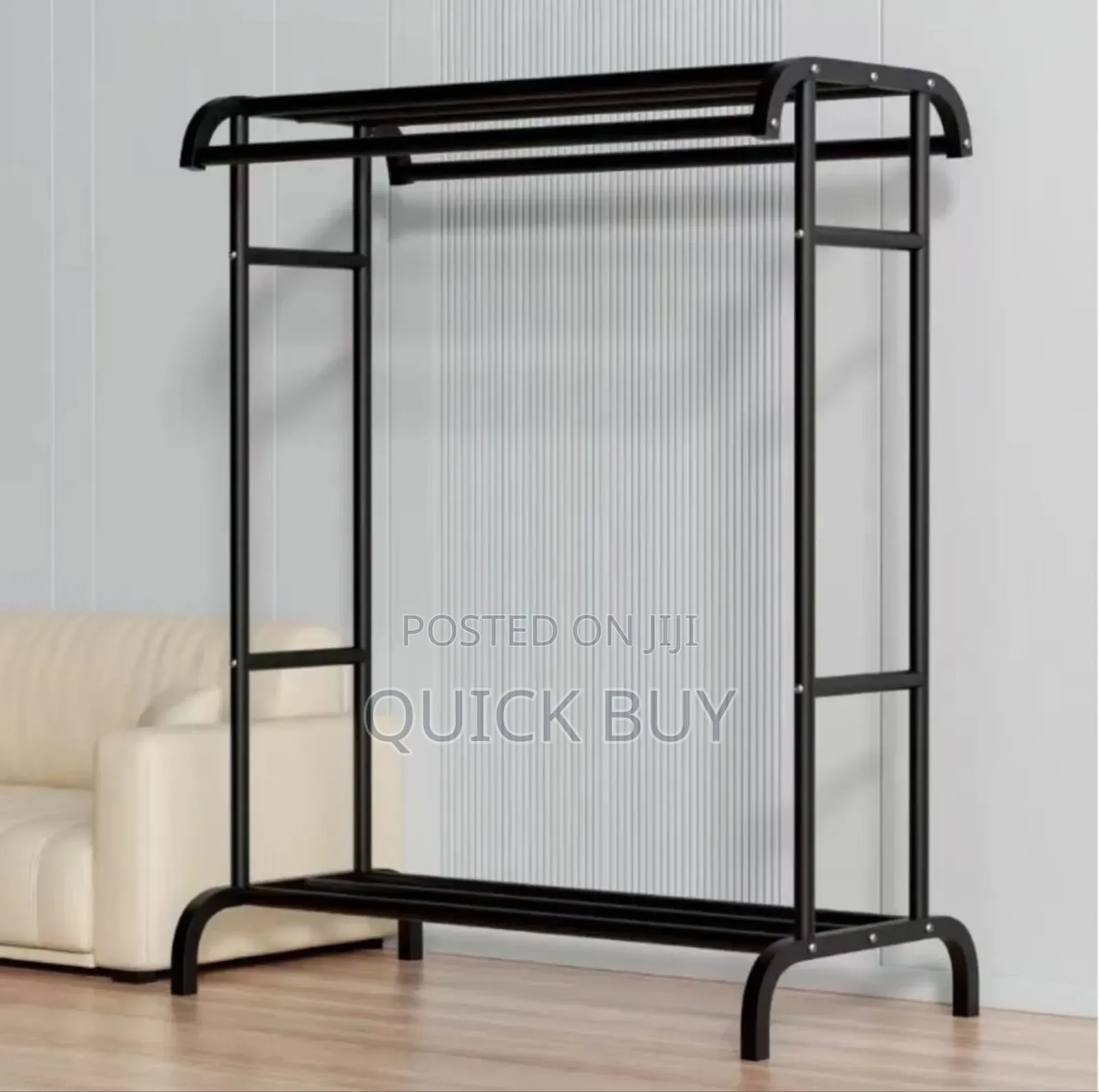 New Double Rod Clothing Garment Rack