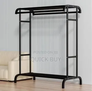 New Double Rod Clothing Garment Rack