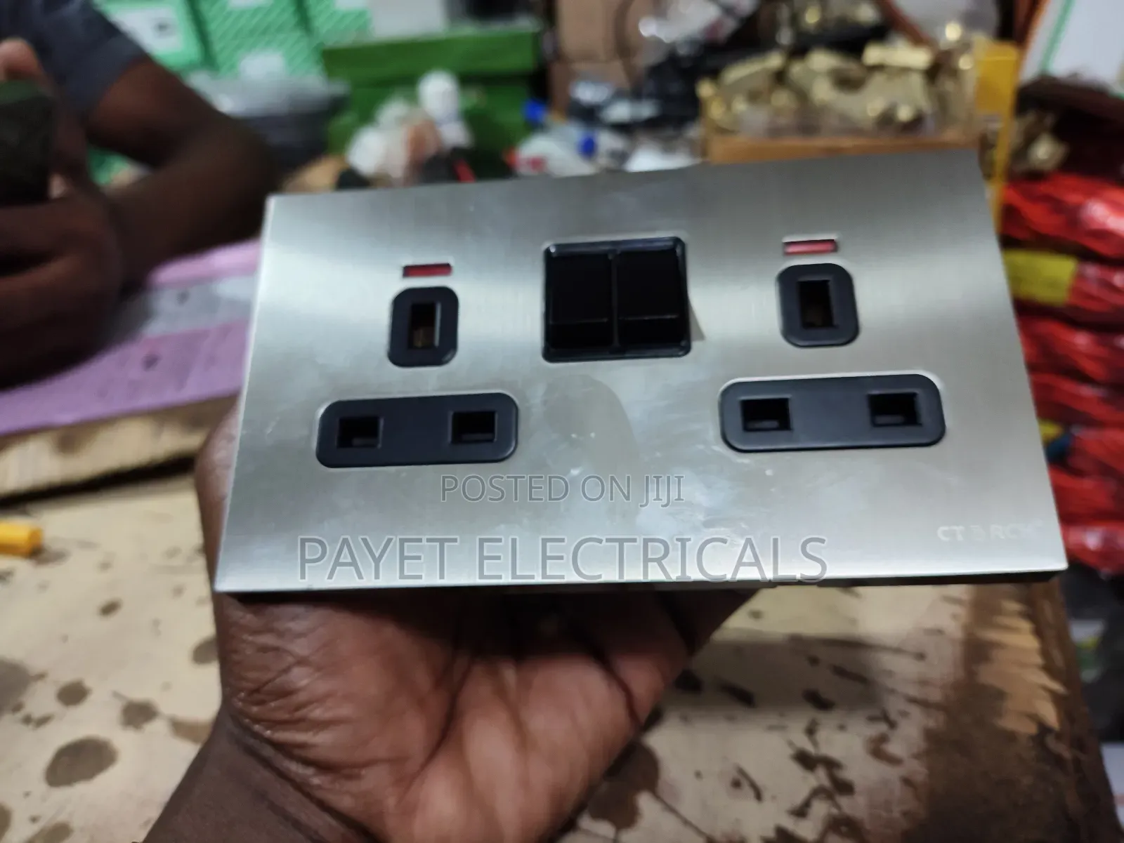 Silver Double Socket