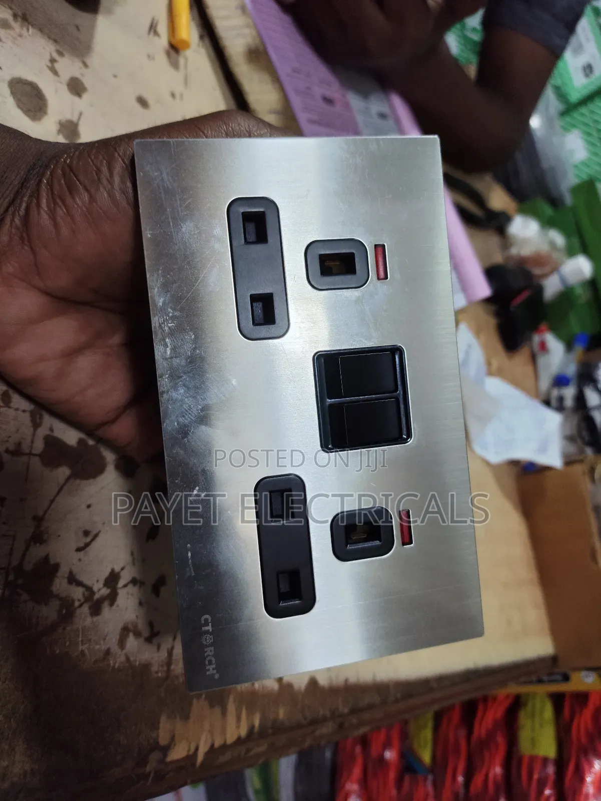 Silver Double Socket