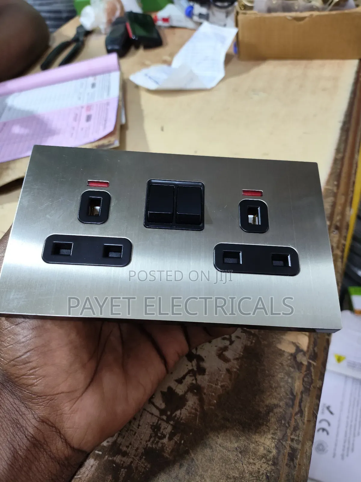 Silver Double Socket