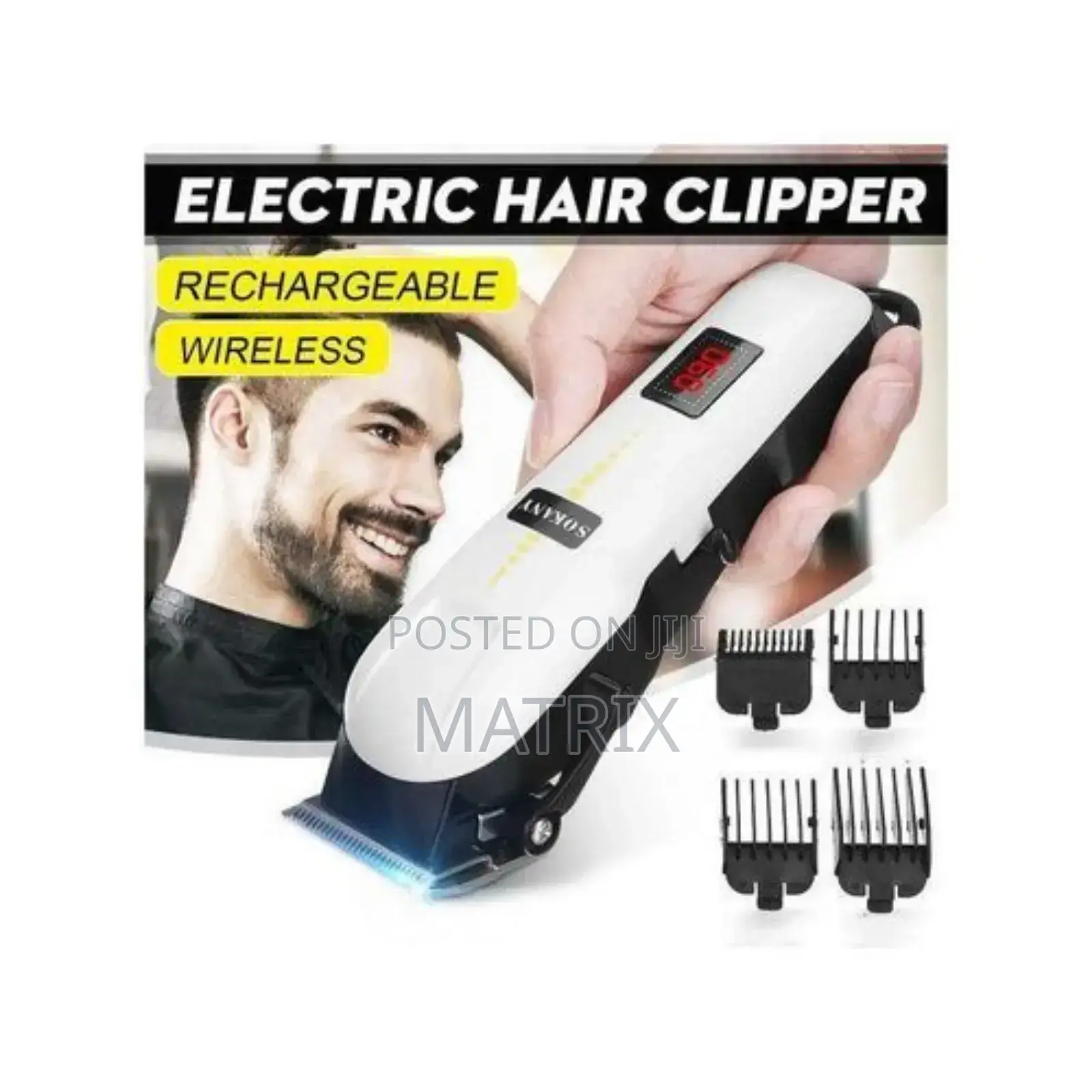 Sokany Elelectric Rechargeable Hair Shaver Clipper
