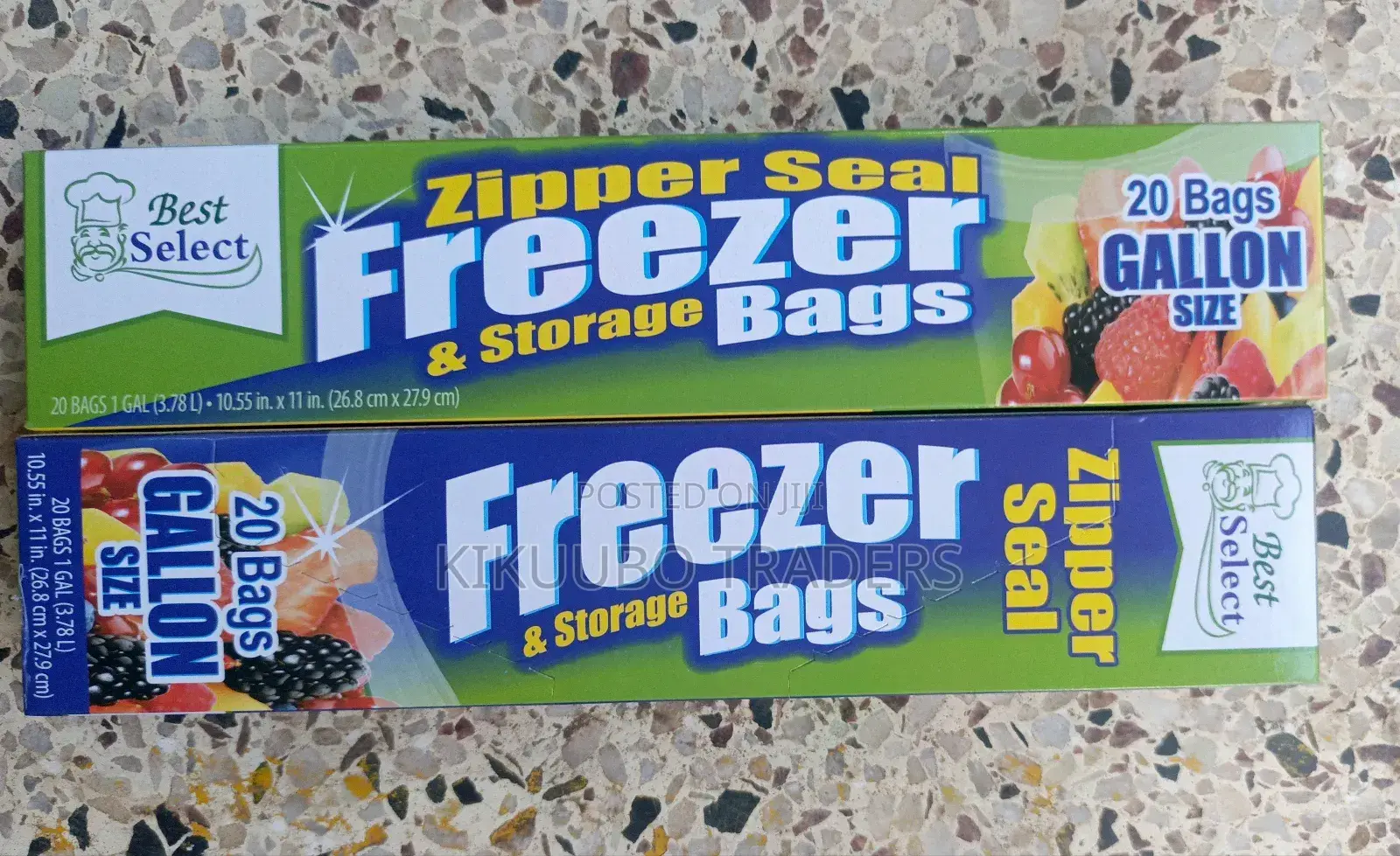 (20bags) Zipper Freezer Bags