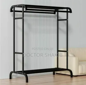 Strong Double Rod Clothing Garment Rack