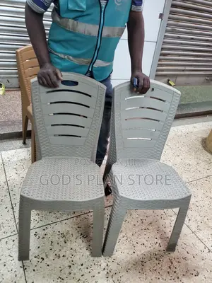 Gray Luuka Armless Plastic Chairs