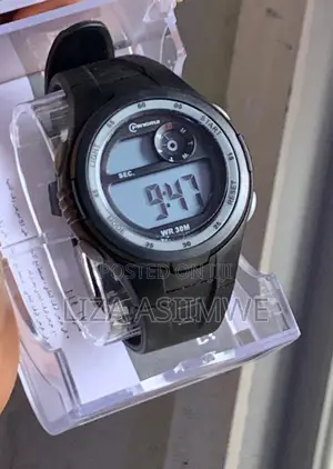 Black Sports Water Resistant Kids Watches