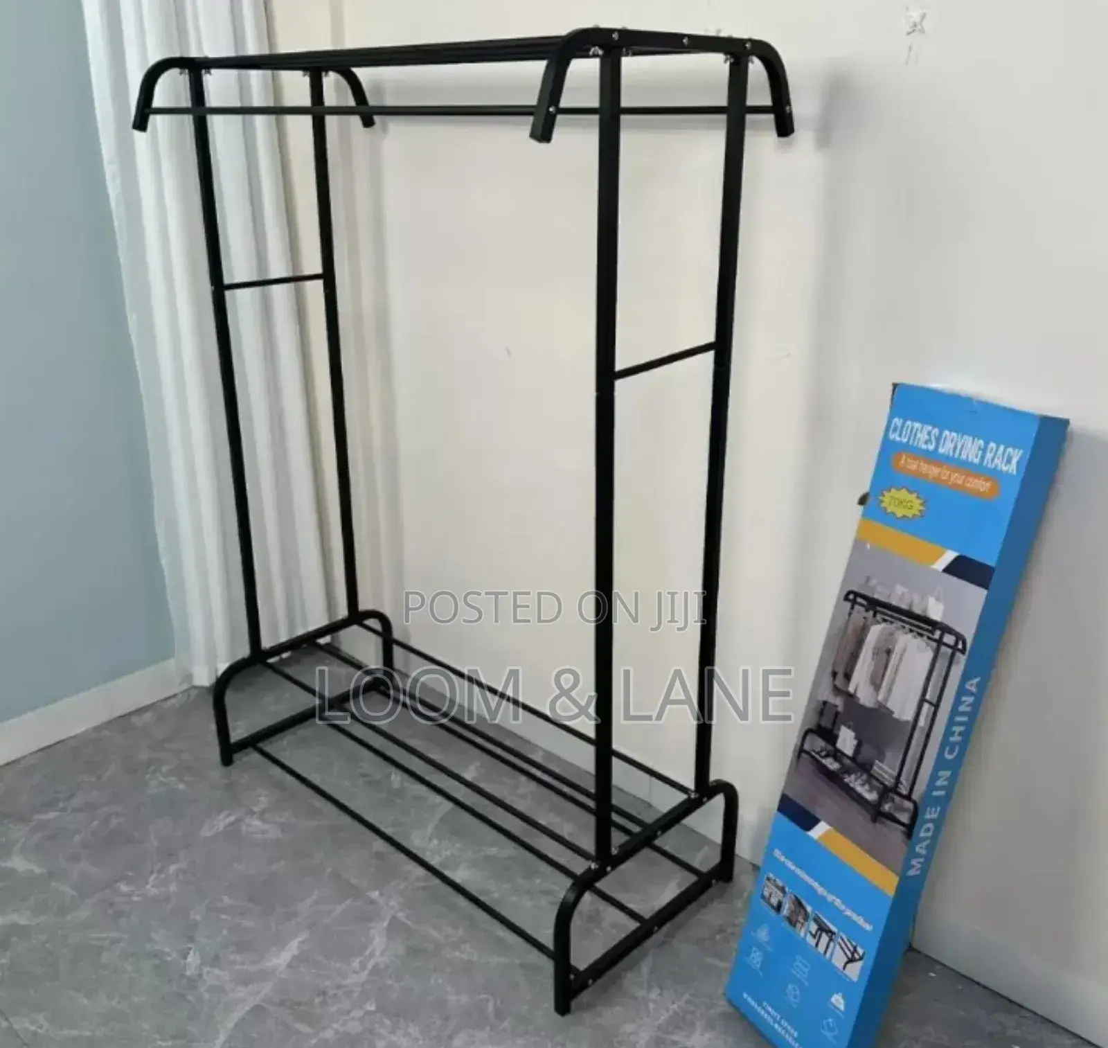 Double Rod Clothing Garment Rack