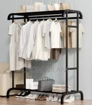 Double Rod Clothing Garment Rack