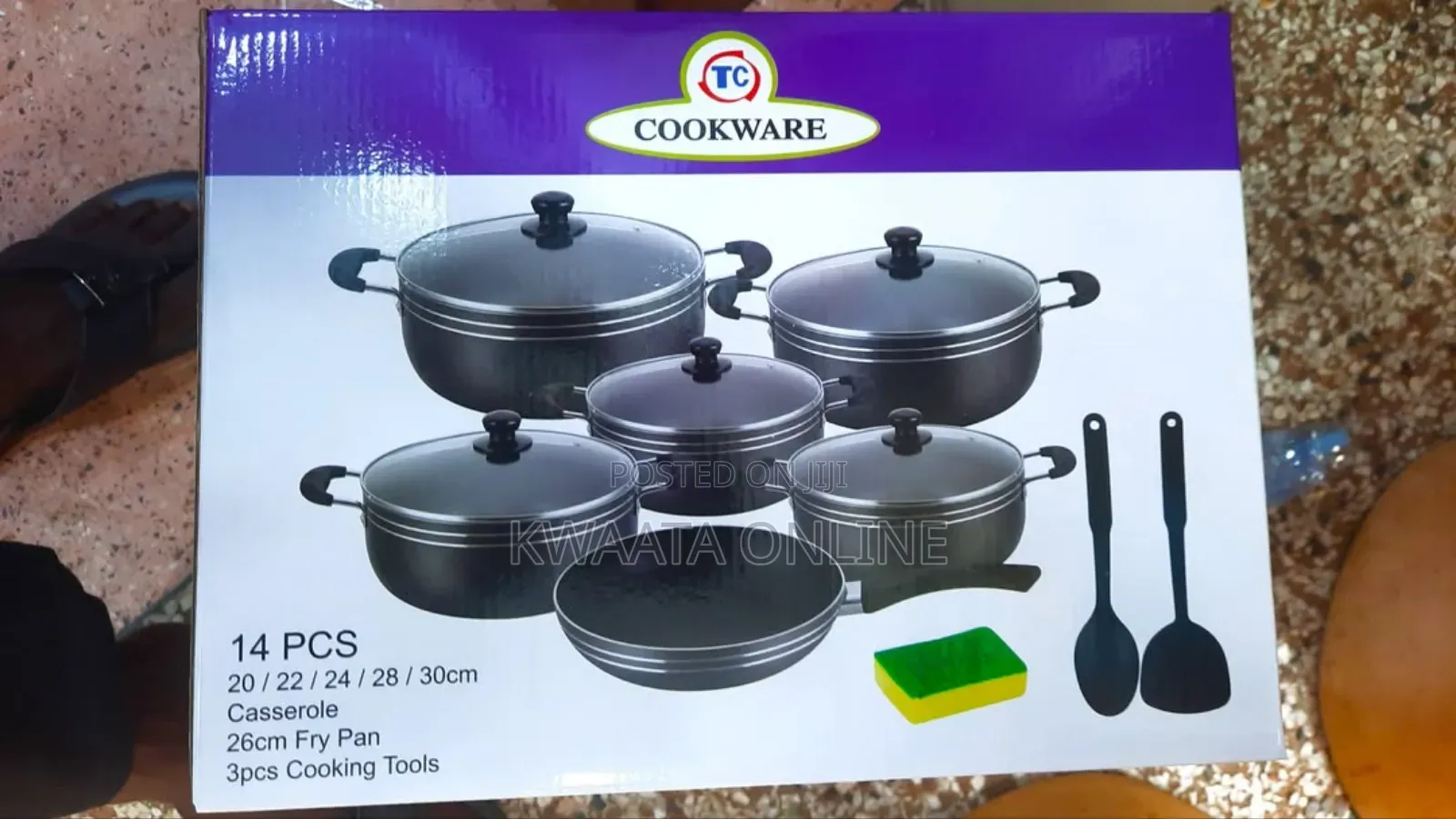 6 Pc- Non Stick Cookware Pans Saucepans With Covers- Black