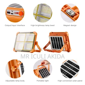 Portable Led Projector 200w Rechargeable Solar Flood Light