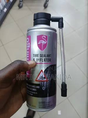 Flamingo Tubeless Car, Bicycle Tire Sealant and Inflator