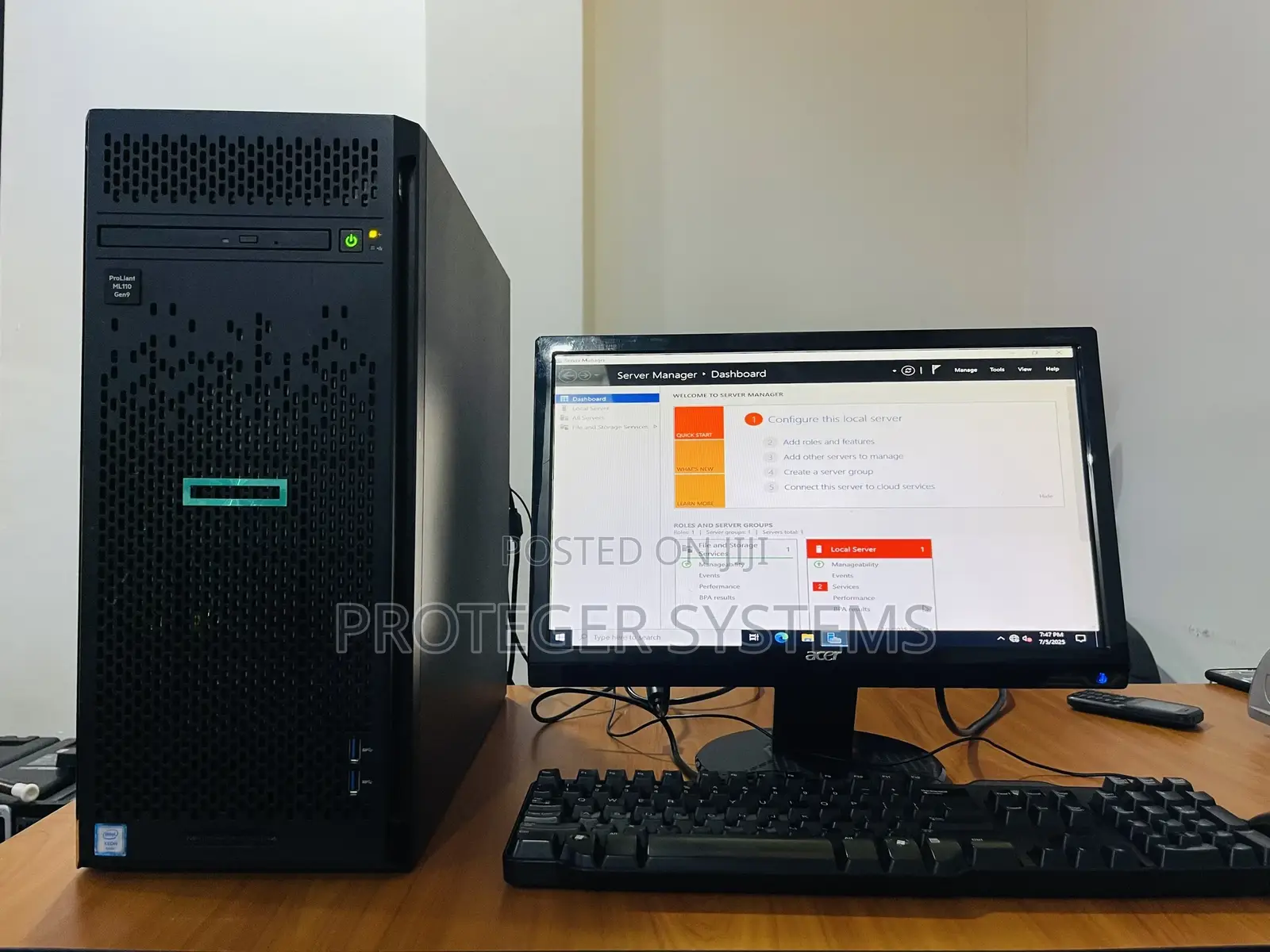 Server HP ProLiant ML 16GB Intel Xeon HDD+SSD 1T