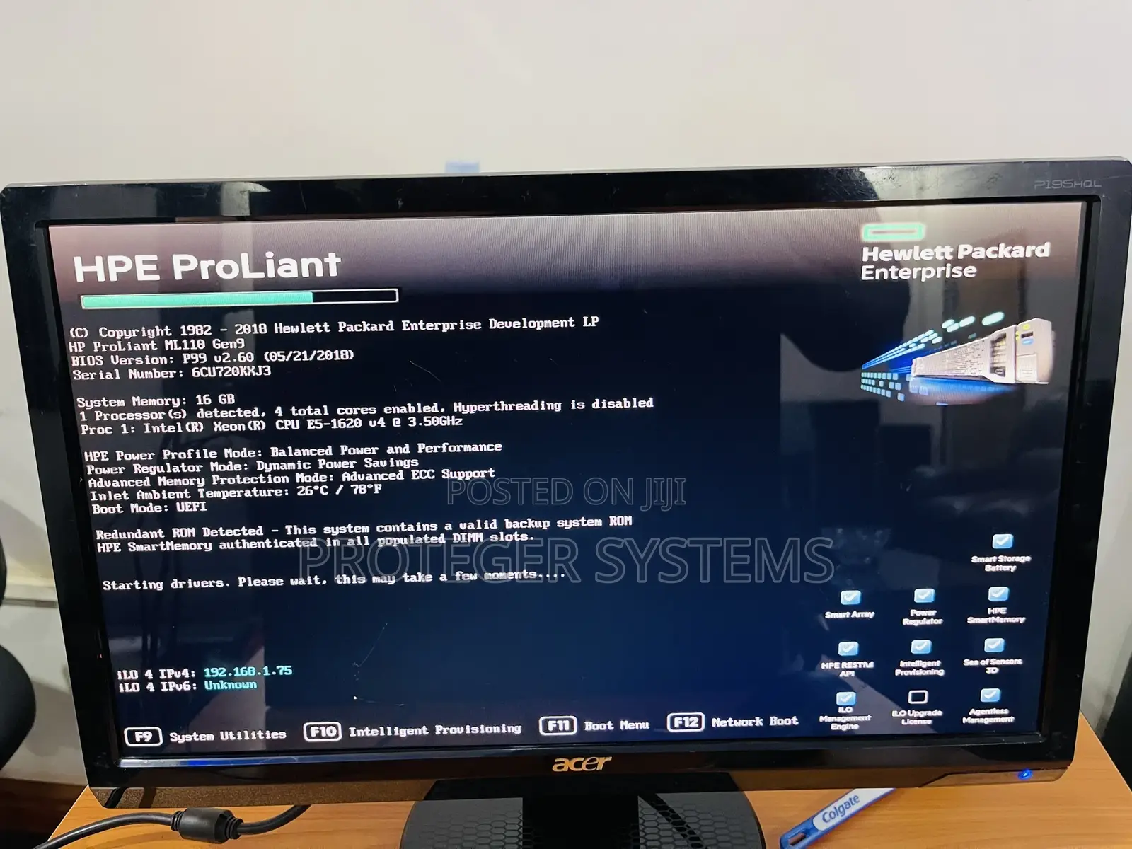 Server HP ProLiant ML 16GB Intel Xeon HDD+SSD 1T