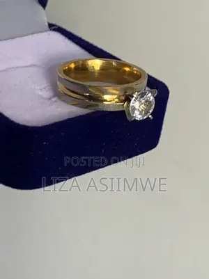 Double Colour Engagement Ring