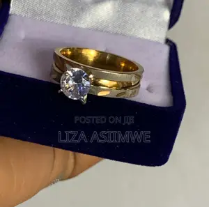 Double Colour Engagement Ring