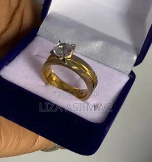Double Colour Engagement Ring
