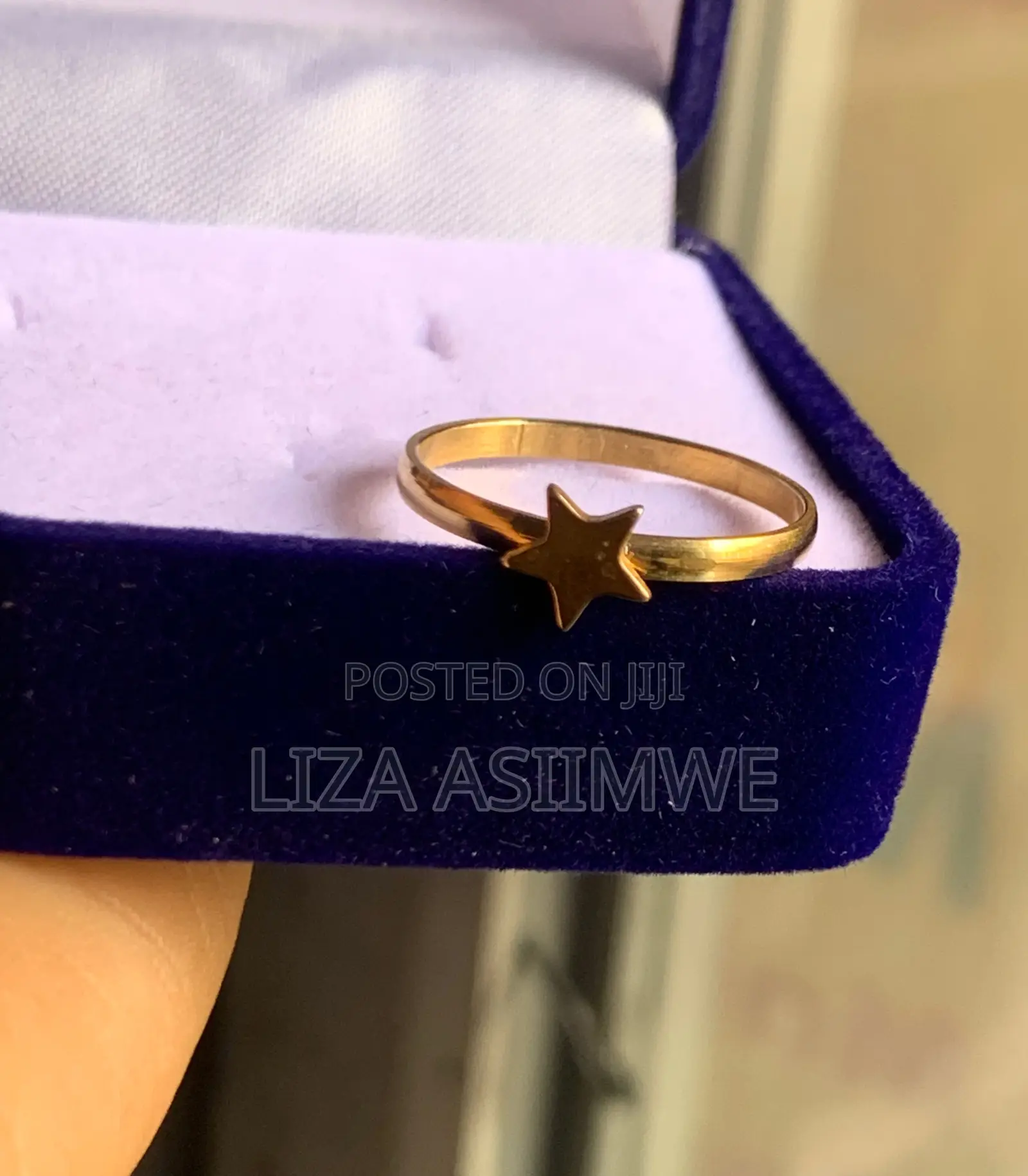Simple Star Engagement Ring (Size 17)(7)