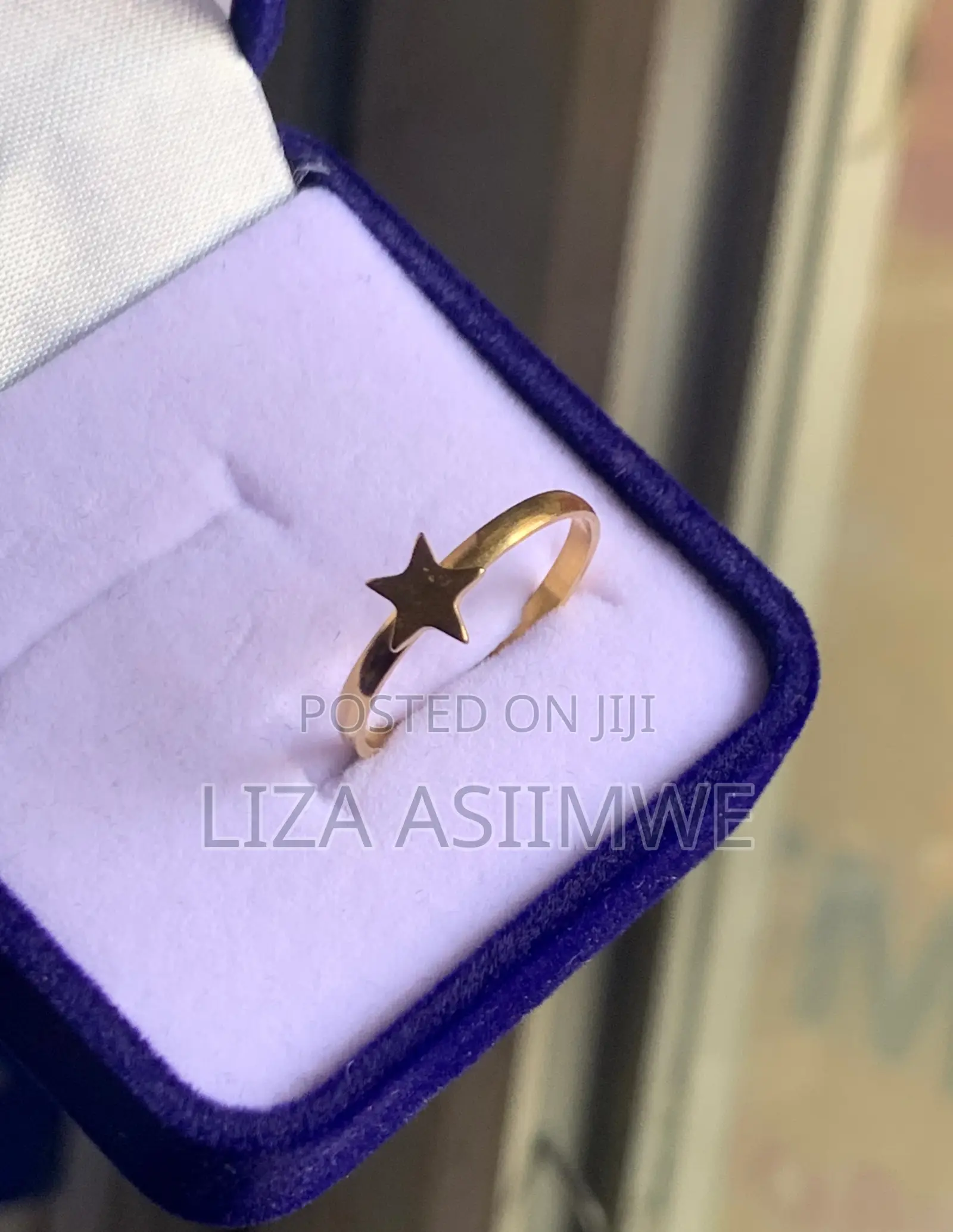Simple Star Engagement Ring (Size 17)(7)