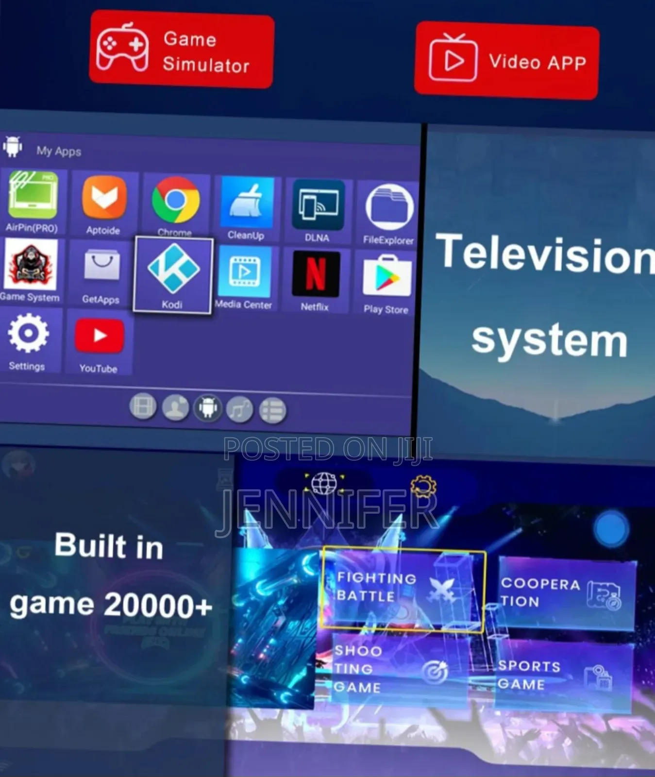 2in1 X5 Android Tv Box and Game Console