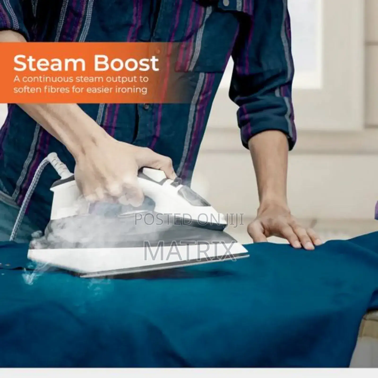 Geepas Steam Iron for Wet/Dry Ironing