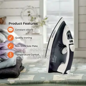 Geepas Steam Iron for Wet/Dry Ironing