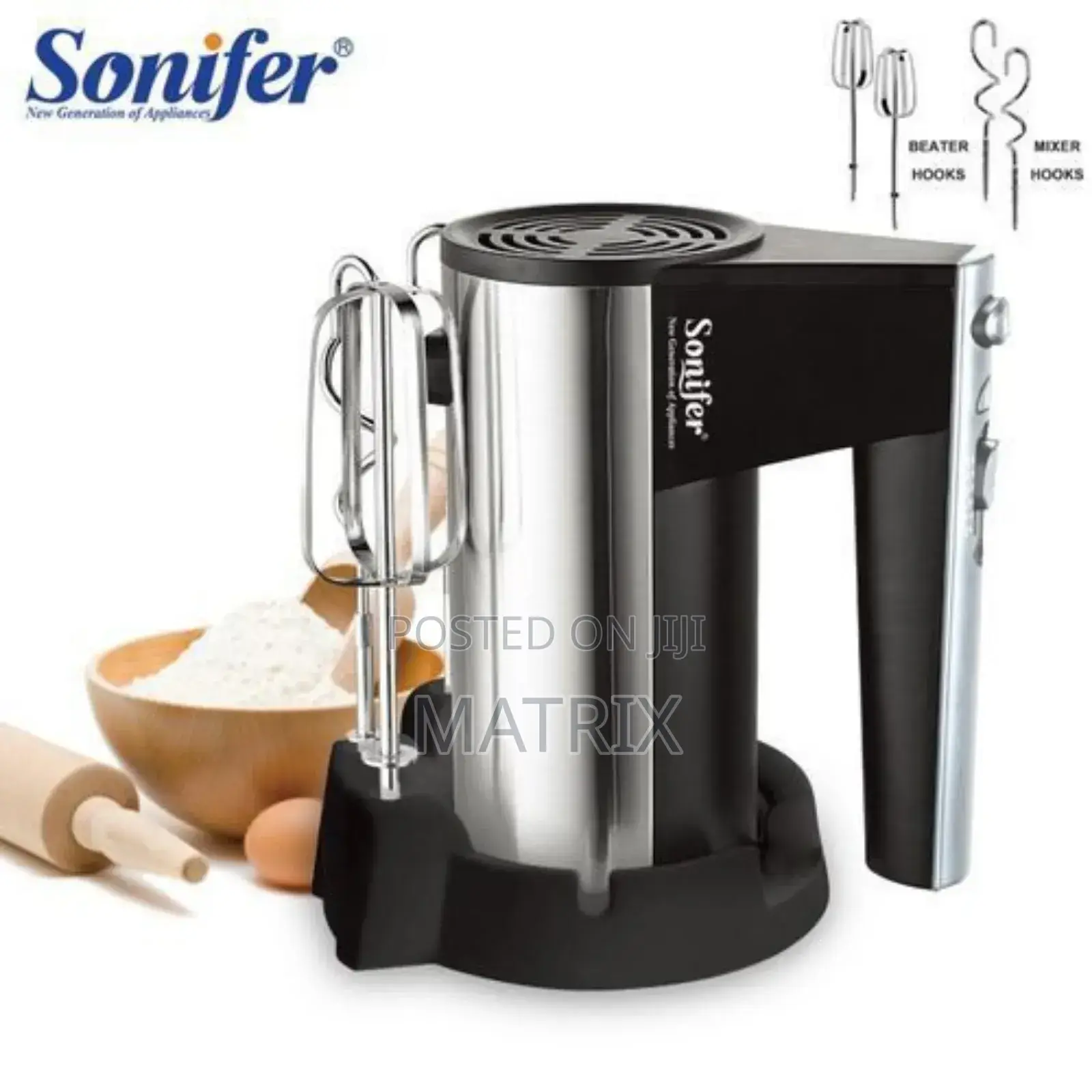 Sonifer 5 Speed Hand Mixer Blender/ Egg Beater ​-Back