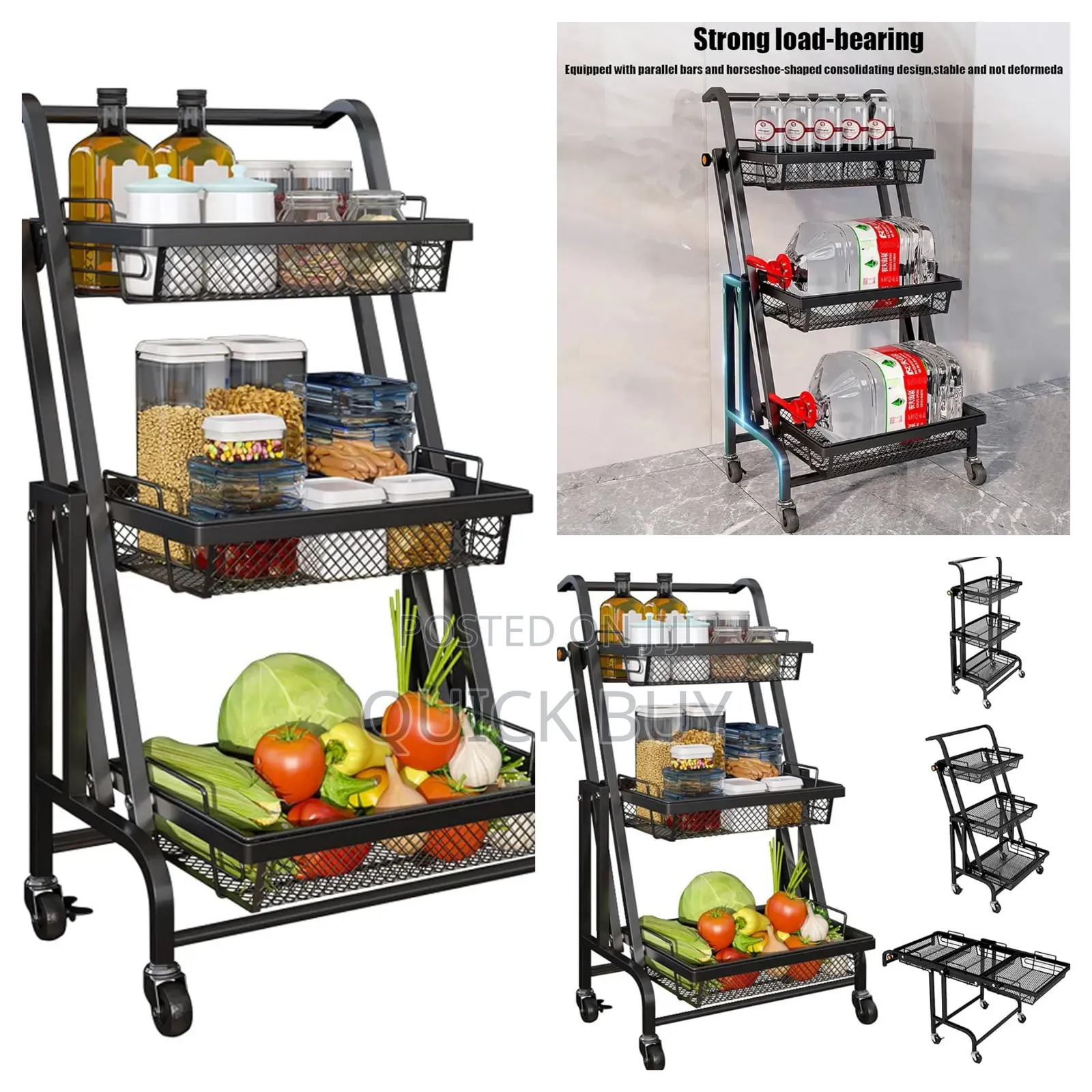 New Metal Utility Rolling Trolley